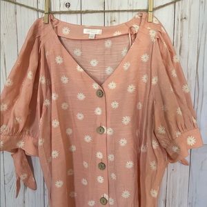 Lauren Conrad flowy top. Size large. Worn a couple times.